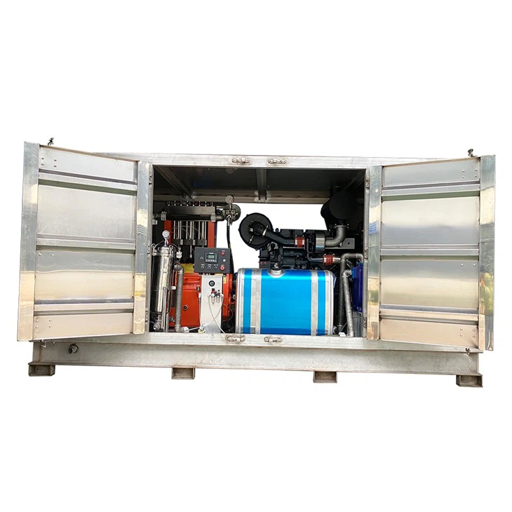 160 MPa industrielle Rohrbündel-Reinigungs-Hydrostrahlmaschine