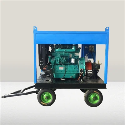 Hochdruck-Wasserstrahlblastermaschine mit Dieselmotor