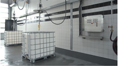 Automatisches Hochdruck-Reinigungssystem für IBC-Tank